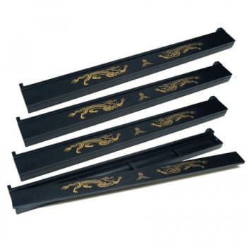 Buckle Detail Top Siamese Mah Jongg Double Handed Racks - 2 Blue Game Racks For Mahjong Tile Play Tiles Not Included O 975634-361684