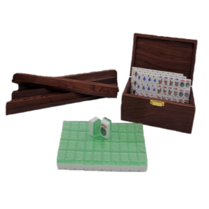 Miniature Green Glitter Travel Set with Wooden Racks and FREE Zipper Pouch For Travel