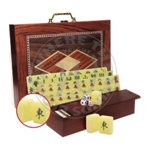Mah Jongg Set in Wood Box Asian Mah Jongg Tiles