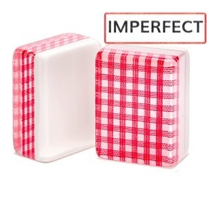 Red Checkered Imperfect Tiles - Sale Mah Jongg Tiles