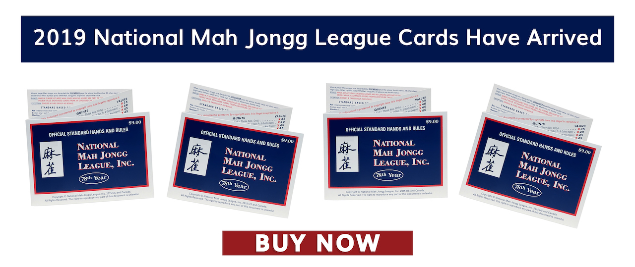 2019 National Mah Jongg League Cards Now Available at Where The Winds Blow Mah Jongg
