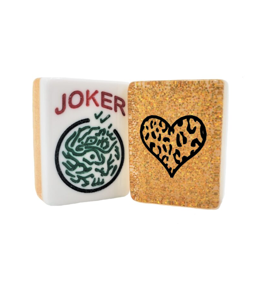 Custom Leopard Heart Mah Jongg Tiles Where The Winds Blow