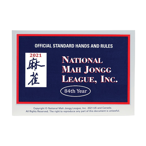Quick Shipping 2021 National Mah Jongg League Cards Small Size
