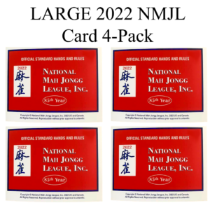 2020 National Mah Jongg League ~LARGE~ Official Standard Hands & Rules Cards 