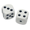 JUMBO Six-sided white dice