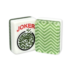 Full Custom Green Chevron American Mah Jongg Tiles