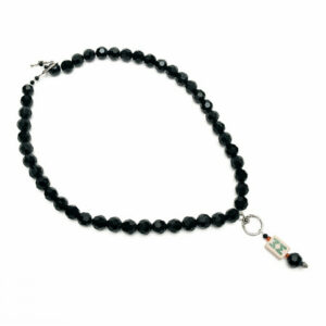 Black Coral Mah Jongg Necklace - Where the Winds Blow