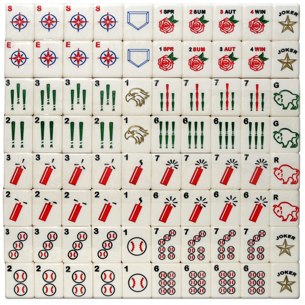 Butterfly American Mah Jongg Tiles - Art-Rageous Tiles