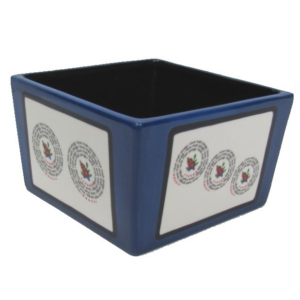 I Love Mah Jongg Dots Snack Bowl - BLUE