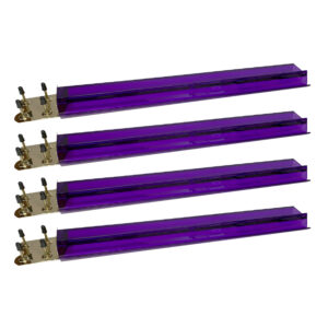 Purple Mah Jongg Racks with Brass Ends