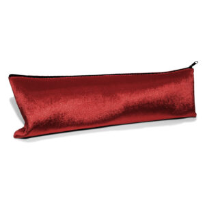 red velour tile pouch - mah jongg