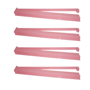 Solid Bubblegum Pink Mah Jongg Combo Racks - Set of 4