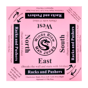 Pink Neoprene Beginner Mah Jongg Mat