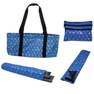 Blue and Silver MJ Over the Shoulder Mah Jongg Travel Bag - Trays NOT included