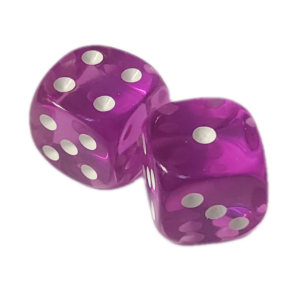 Pair of Translucent Fandango Dice