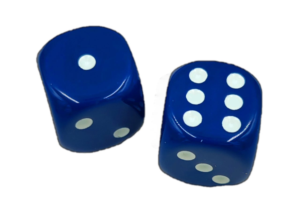 Solid Navy Blue Playing Dice
