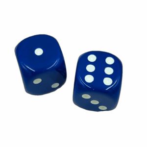 Pair of Solid Navy Blue Dice