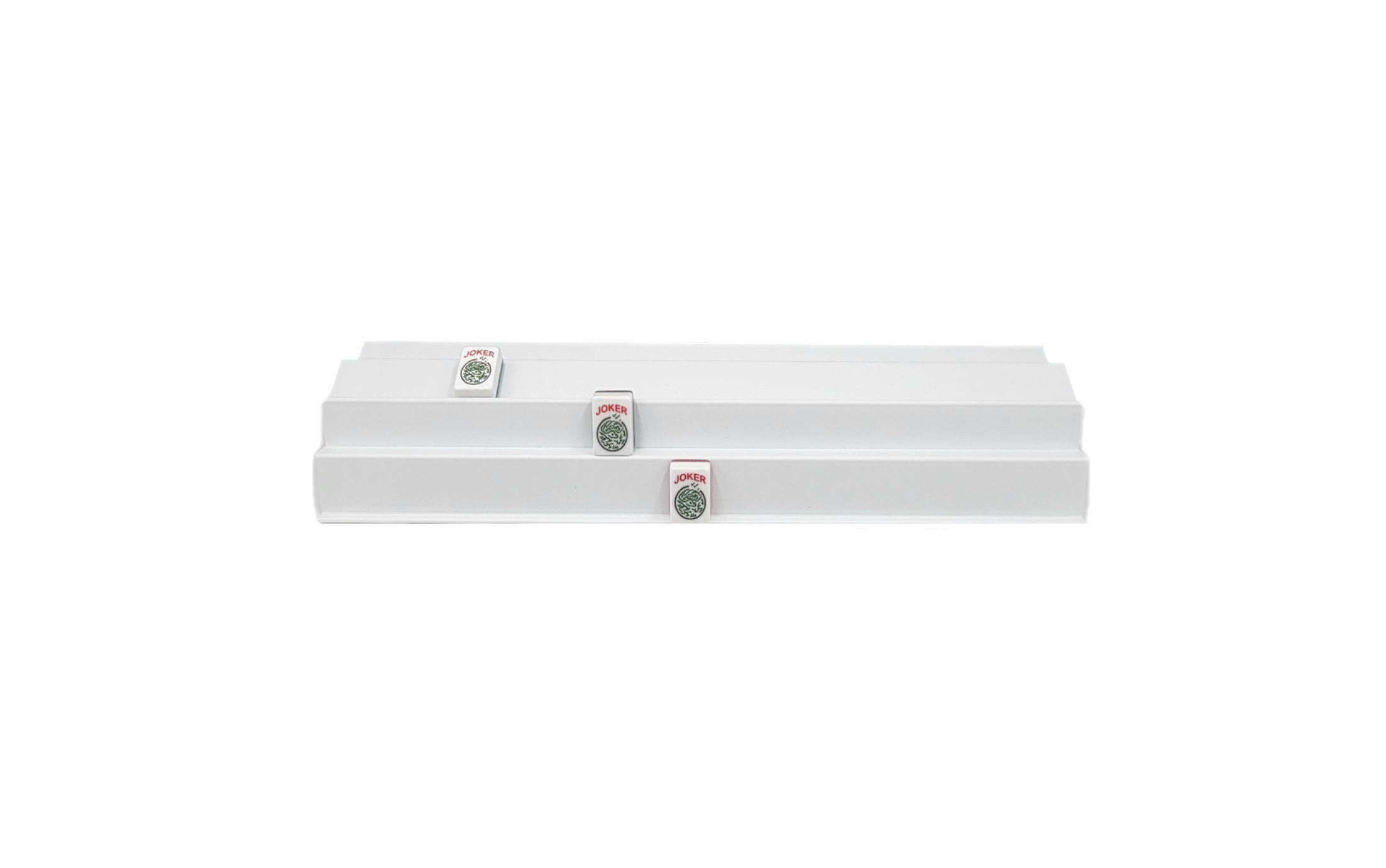 White Siamese Mah Jongg Racks - Set of 2