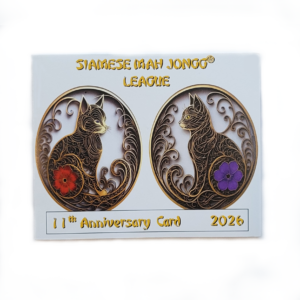 2026 Large Siamese Mah Jongg League Card